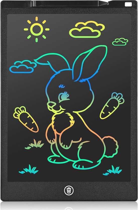 12 stuks lcd-schrijfbord voor kinderen, 11,4 cm, kleurrijk toverbord