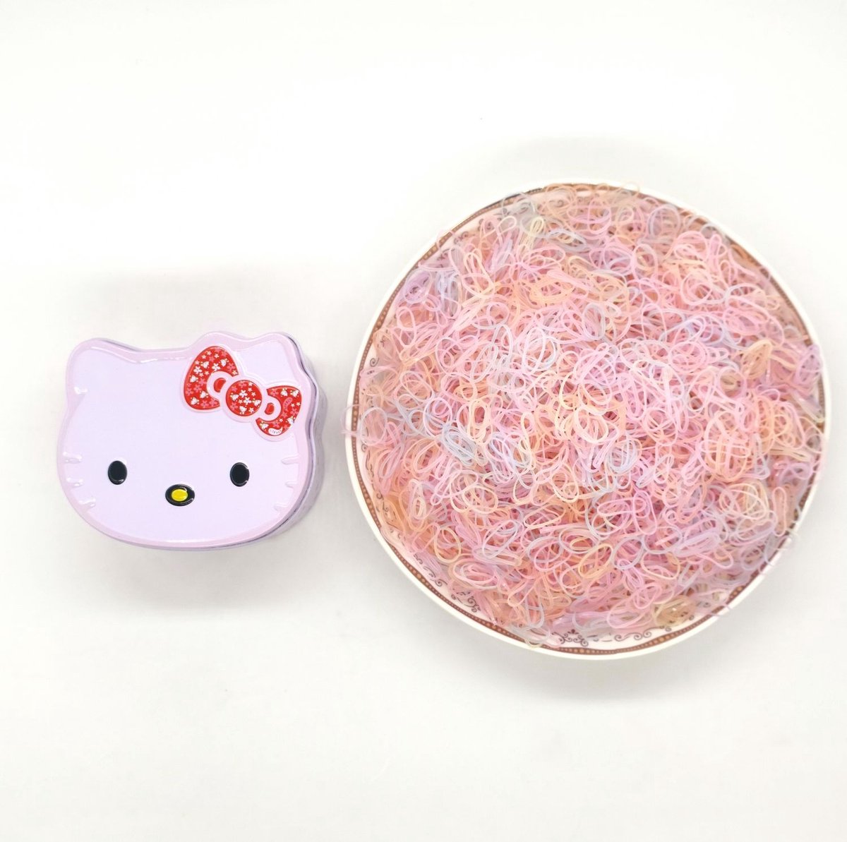100 stuks Haarelastiekjes in verschillende Roze kleuren - Wegwerp Kleurrijke Mini Haarbanden-Elastische Haarbanden Decoratieve -Haaraccessoires Set- Cadeau Voor Meisjes