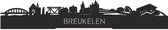 Skyline Breukelen Bois Zwart - 60 cm - Décoration d'intérieur design - Décoration à poser et à suspendre - Plus de villes disponibles - Cadeau pour lui - Cadeau pour elle - Anniversaire - Pendaison de crémaillère - Intérieur - WoodWideCities