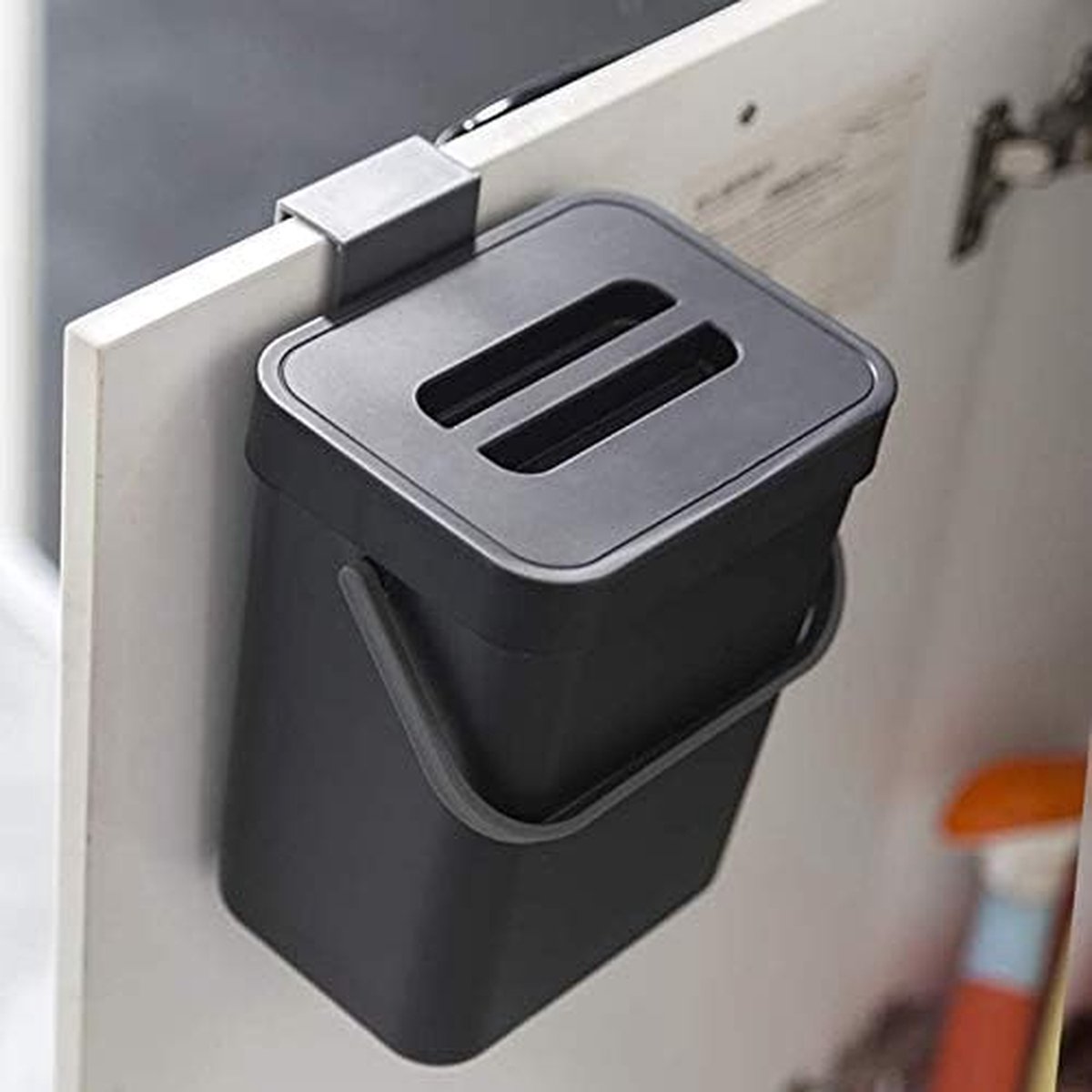 Goedkoopste Prullenbak - Zwart - 3L - Compostbak - Keukencompostbak - Ophangbare Bio Afvalemmer