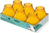 Bolsius - Twilight - Kaars in glas - Patio - Amber - Tray 6 - 70 branduren