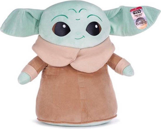 Baby Yoda – Star Wars The Mandalorian Pluche Knuffel XL 55 cm - Speelgoed knuffels voor kinderen jongens meisjes - Baby Yoda Grogu Groku, Mandalorian, Chewbacca, Storm Trooper, Darth Vader, Luke Skywalker - Grote Star-Wars Knuffel Cadeau