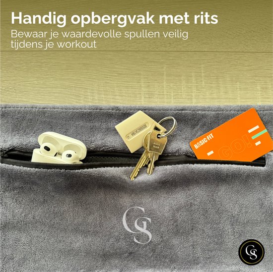 NirvanaShape Fitnesshanddoek | Sterke Microvezel Handdoek met Magneet-Clip, Stijlvol & Functioneel | Ultra-Absorberend & Compact | Jouw Perfecte Sport- Handdoek voor in de Fitnessstudio