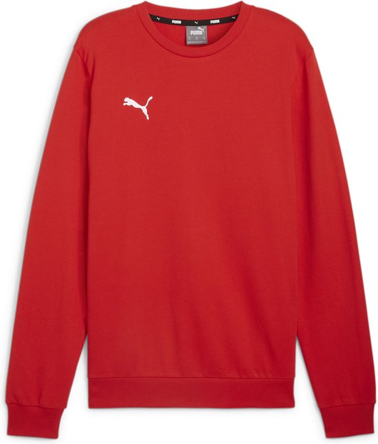 PUMA teamGOAL Casuals Crew Neck Sweat Pull de sport pour homme - Puma Red-Puma White - Taille M