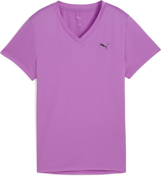 Foto: Puma w tad essential vneck tee dames sportshirt wild berry