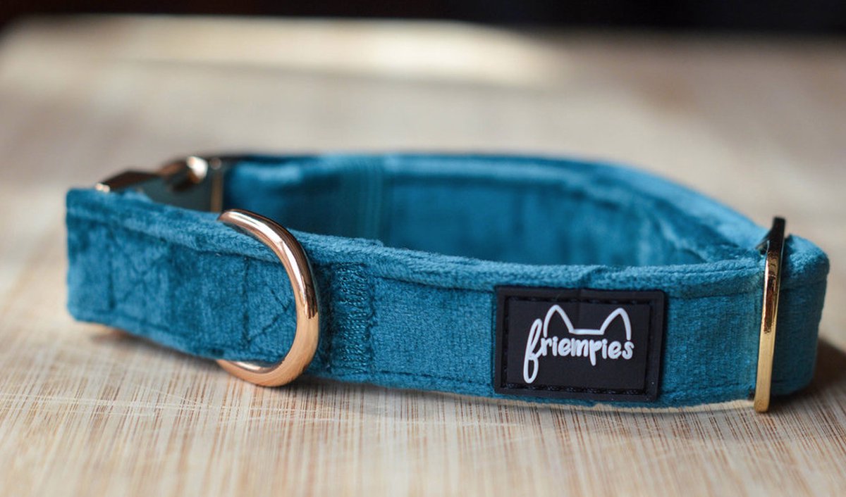 Halsband velvet green | L