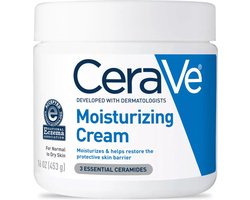 CeraVe Moisturizing Cream Face and Body - hydraterende crème - Droge huid - 453g