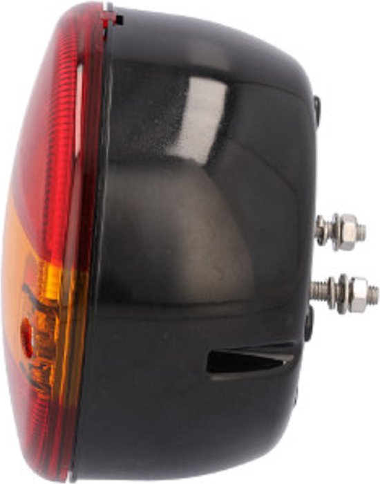 Bloc feu arrière LED / stop / clignotant - Rond-12/24 volts-Feu arrière LED Hamburger-FEBI-140mm