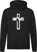 Jesus Kruis Design Hoodie - geloof - god - jezus - christelijk - bijbel - faith - unisex - trui