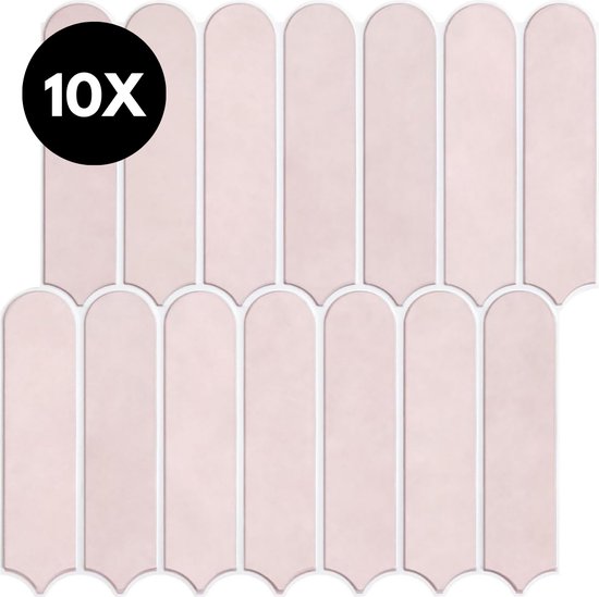 VEELIKE Plaktegels, witte zeshoekige wandtegels, zelfklevend voor muren en keukens, backsplash tegelstickers voor badkamer, 30,5 cm x 30,5 cm, 6 stuks
