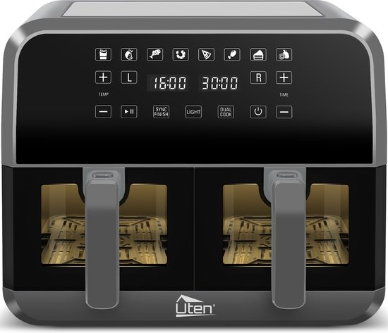 Uten - Dubbele Airfryer - XXL - Hetelucht friteuse - 8 - Uten - €119,99
