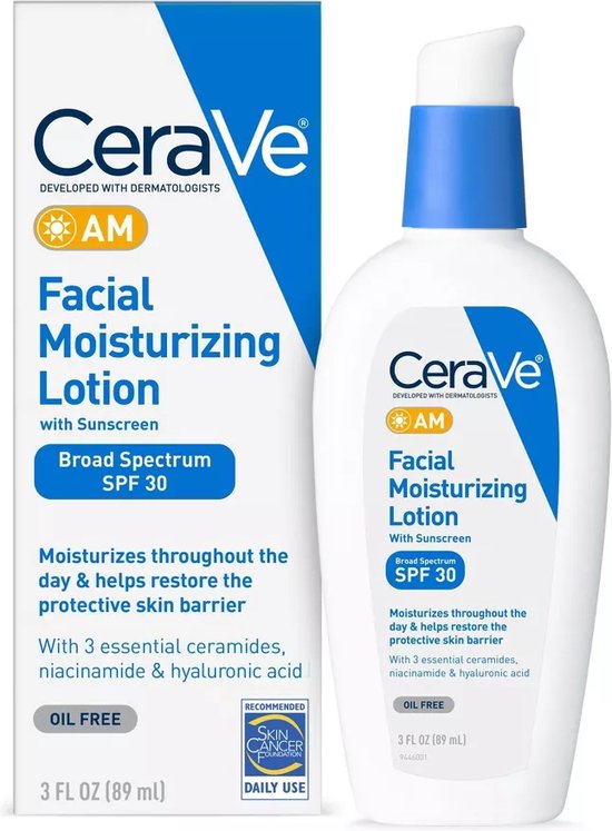 CeraVe - AM Facial Moisturizing Lotion SPF 50 - Hyaluronzuur...