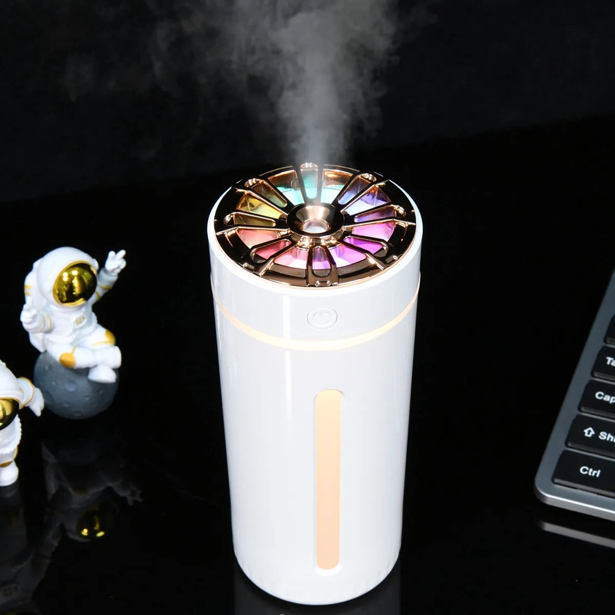Goedkoopste AnyPrice® Draagbare 270 ml Ultrasone Luchtbevochtiger - USB Auto Luchtverfrisser & Mist Maker - Rookmachine met Kleurrijke LED Nachtlamp - Thuis Geurverspreider voor Frisse en Gezellige Ruimtes - Aroma Humidifier - Wit