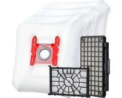 2x Filter en 4x stofzuigerzakken set geschikt voor Bosch Free'e en In'Genius - Vervangt G ALL, BBZ156HF en BBZ02MPF 00579421 00576833 Motor, HEPA filter stofzakken