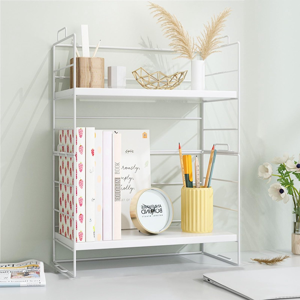 La'Moussawi ® Compacte en Instelbare Bureau-Organizer met Twee Lagen voor Diverse Toepassingen