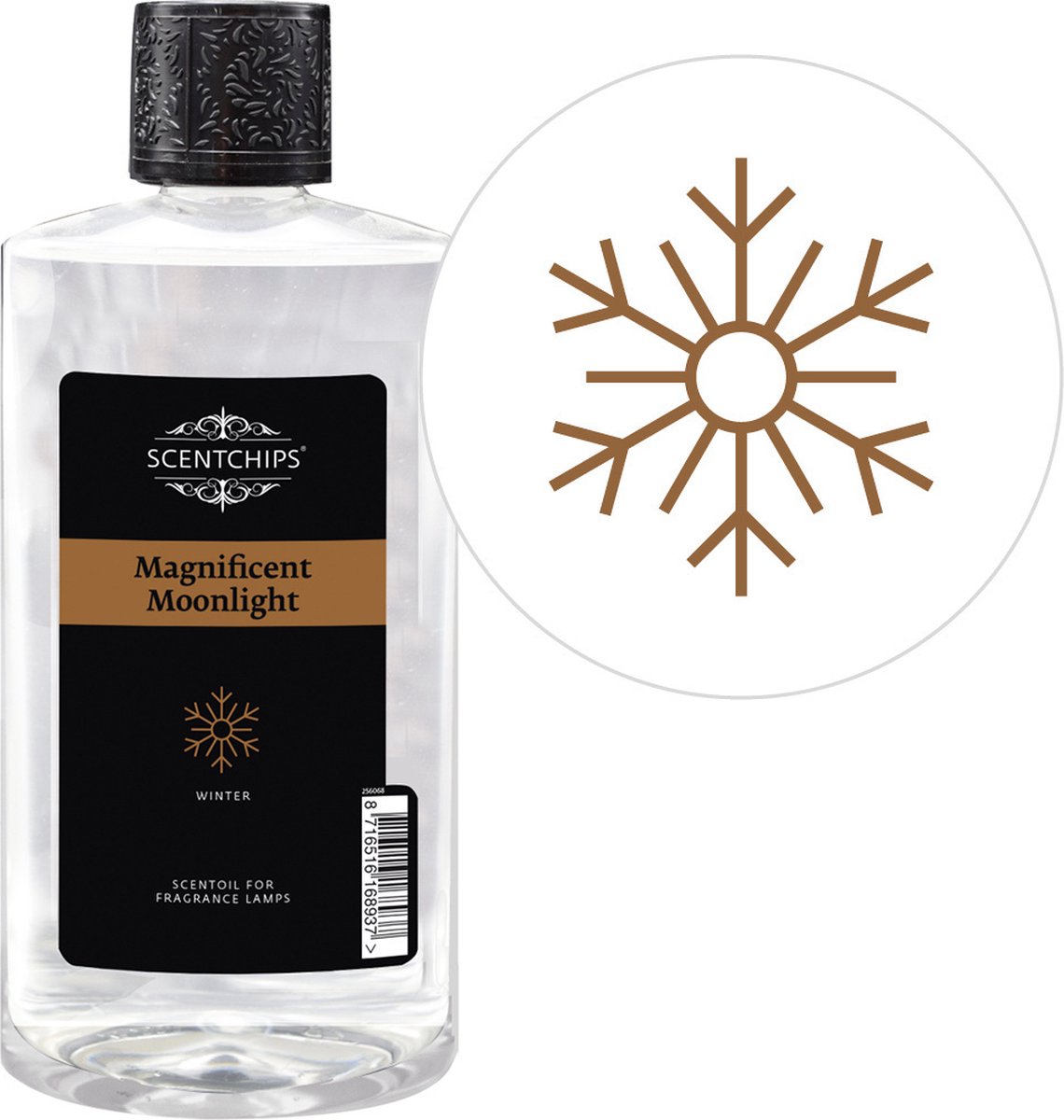 Goedkoopste Scentchips® Magnificent Moonlight - Geurolie Voor Oliebrander - Parfum Olie - Geurolie Voor Lampenolie - Geurlamp Olie - 475ml