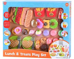 Play Jouets Ensemble de jeu pour déjeuner et Snacks , 60 pièces.