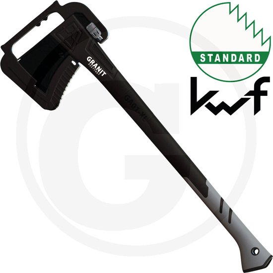 GRANIT BLACK EDITION - Kloofbijl - 71cm - kop 1.7kg - koolstofstaal van GRANIT — afbeelding 2