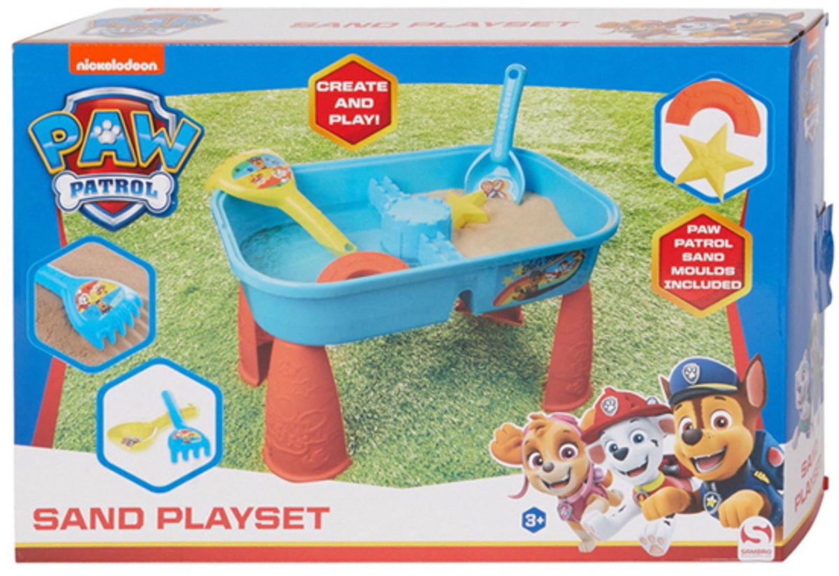Paw Patrol zand- en watertafel