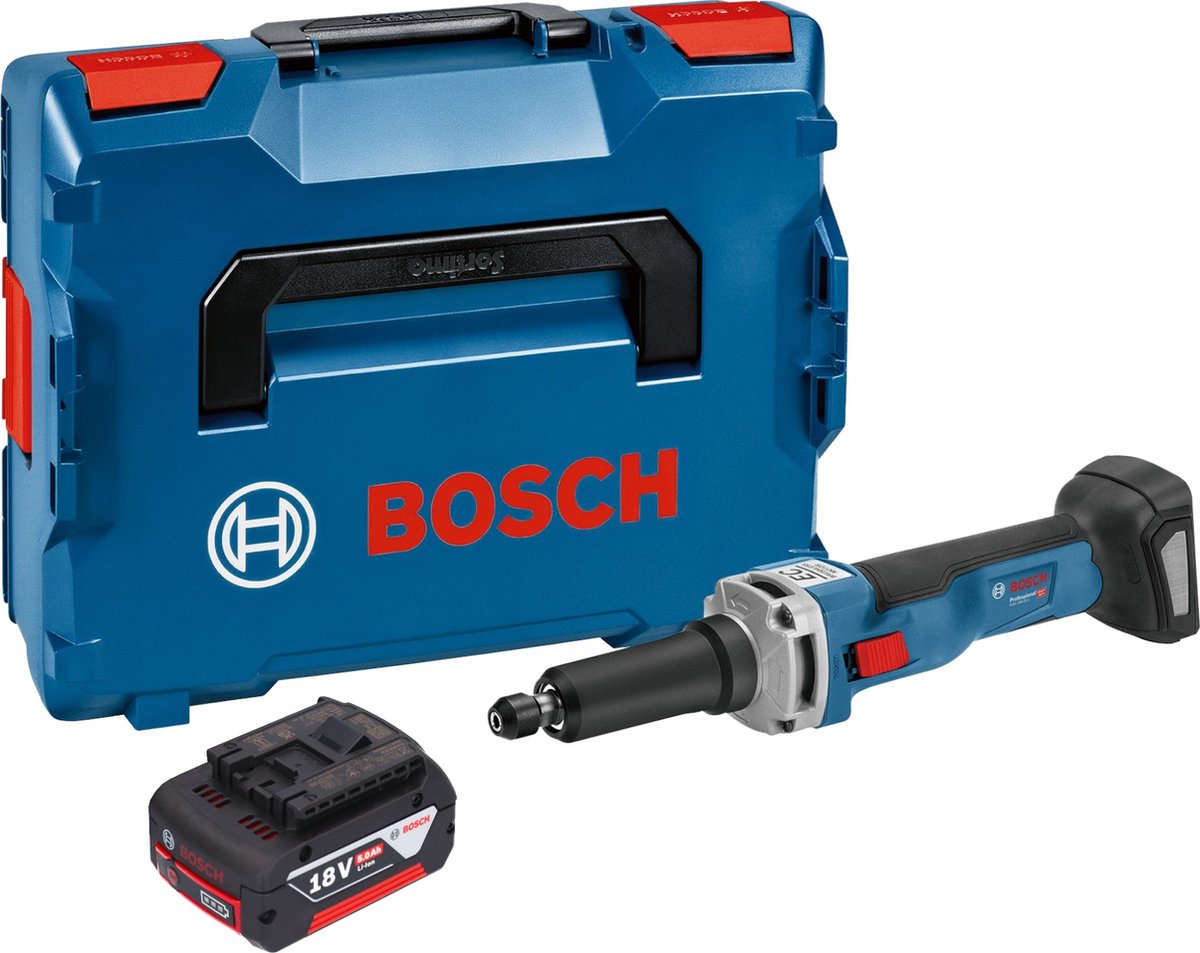 Bosch GGS 18V-23 LC Professionele rechte accuslijpmachine 18 V borstelloos + 1x accu 5.0 Ah + L-Boxx - zonder lader