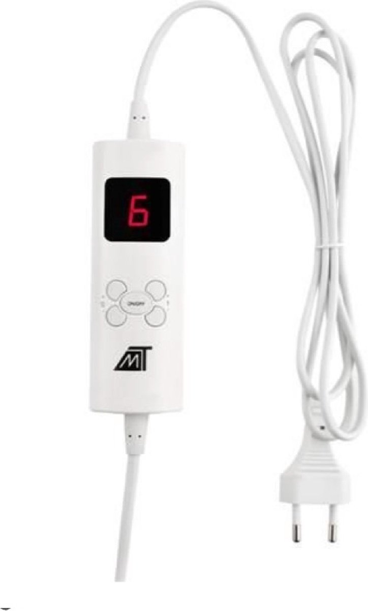 Elektrische Deken - Iso trade - Elektrische bovendeken - Warmte Deken - 2 Persoons - Timer - Grijs - 180x130cm thumbnail 7