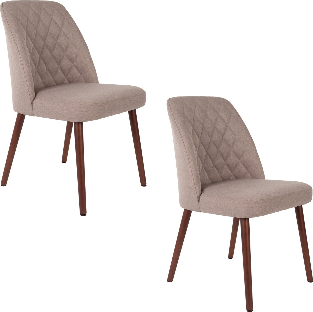 Housecraft Living Conway Eetkamerstoelen Beige - Set van 2