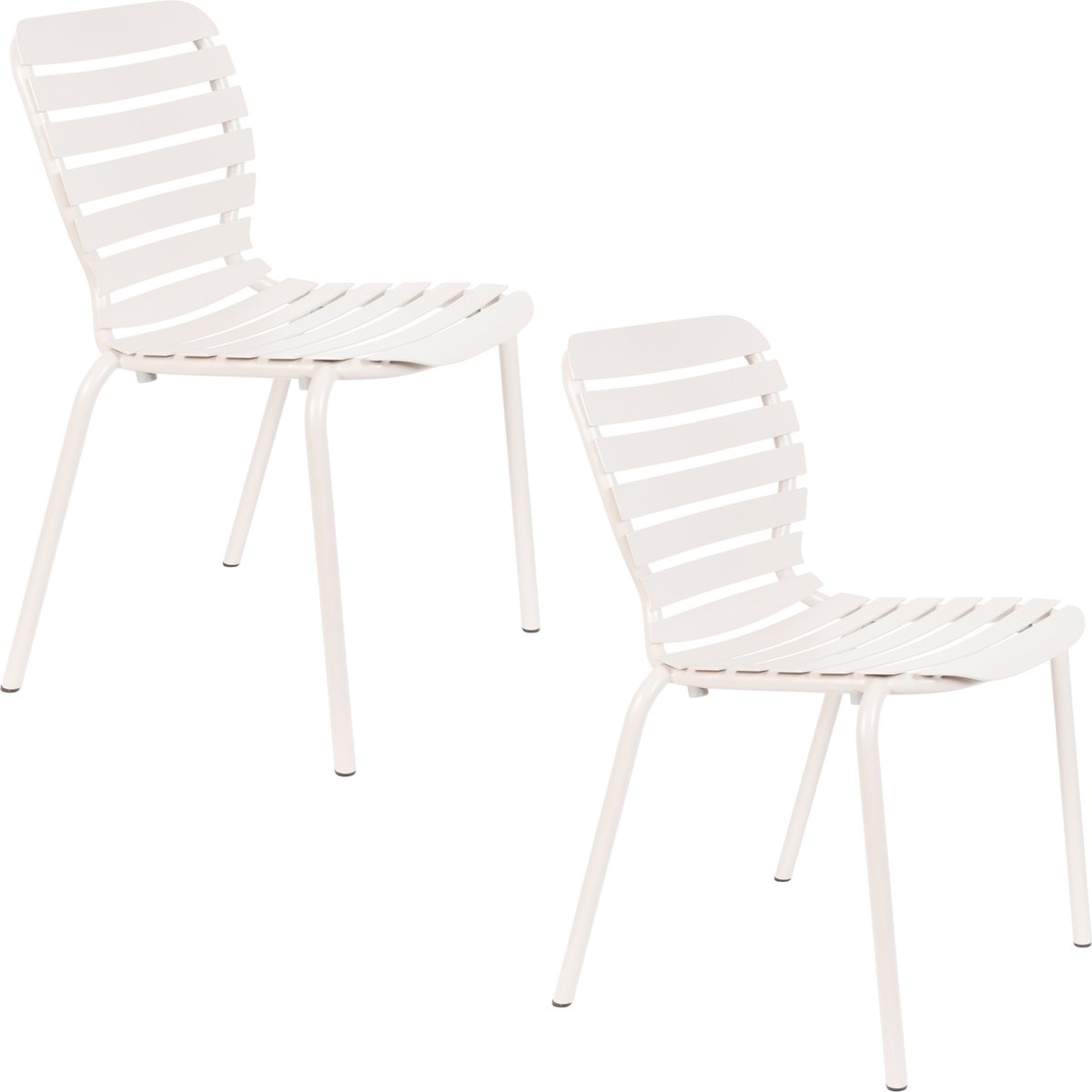 Zuiver Vondel Tuinstoel Clay Wit - Set van 2