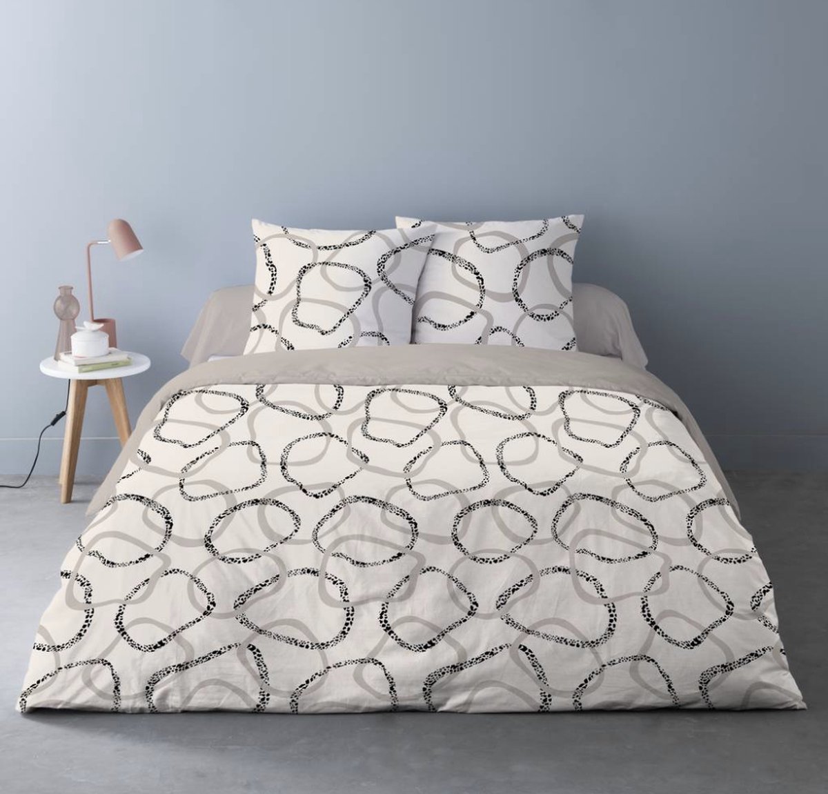 Dekbedovertrek Roan 260x240 Beige - Creme - Taupe