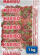 Haribo Happy Cherries F!ZZ - zuur snoep kersensmaak - 1kg zak