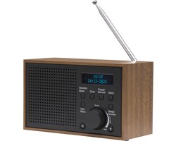 Denver DAB Radio - Noodradio / Noodpakket - Batterijen & Netstroom - Keukenradio - Draagbare Radio - DAB46 - Darkgrey