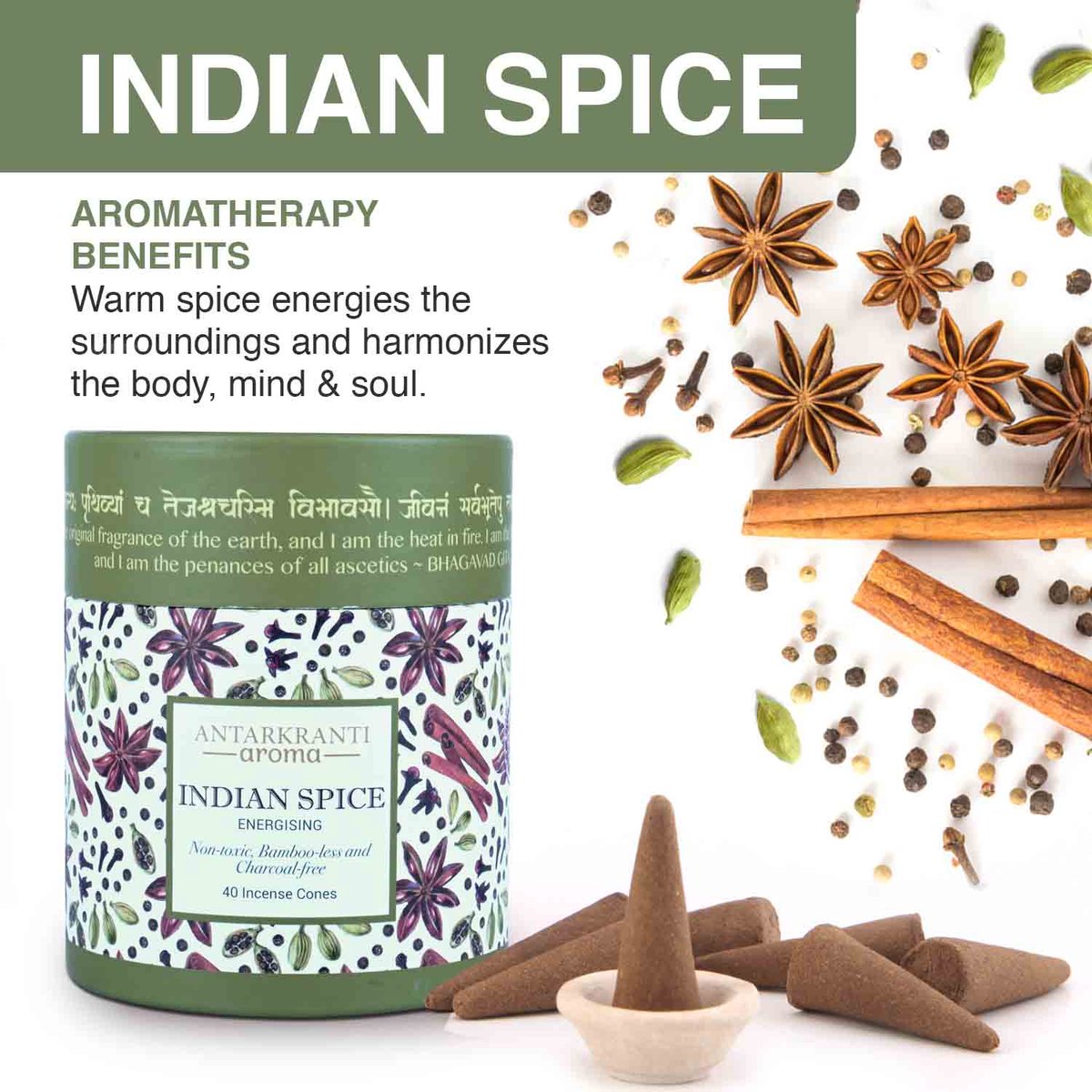 Antarkranti Giftbox Incense Cones 4 geuren