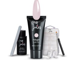 Miss Jules® Polygel Kit - 30 ml Nude Pink - Polygel Nagels Starterspakket – Polygel Set Incl. Instructievideo (NL) – Polygel Starters Kit