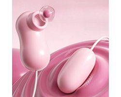 Vibrerende tepelzuiger en vibrerend ei G-spot 10 snelheden vrouwen masturbatie bullet vibrator seksspeeltjes voor vrouwen seksspeeltjes voor volwassenen