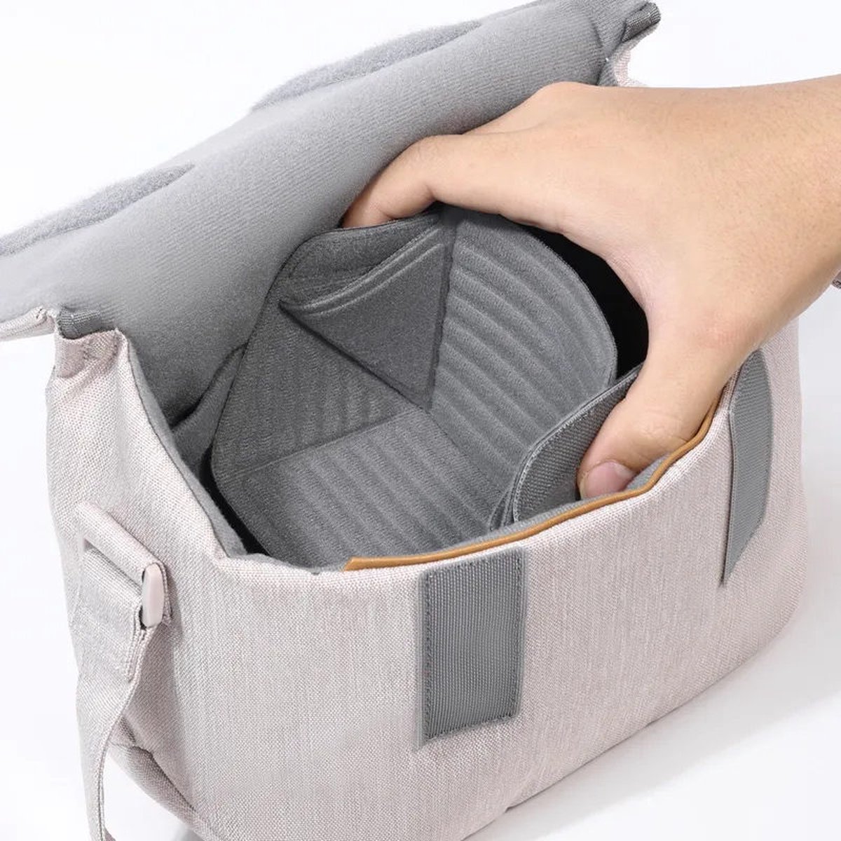 Ulanzi F01 Sling - Compacte Schoudertas voor Camera - Beige – foto 3