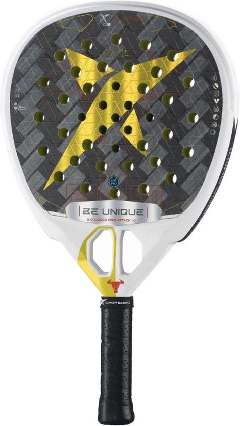 Drop Shot Explorer Pro Attack 1.0 Padelracket Goud 350-370 gr