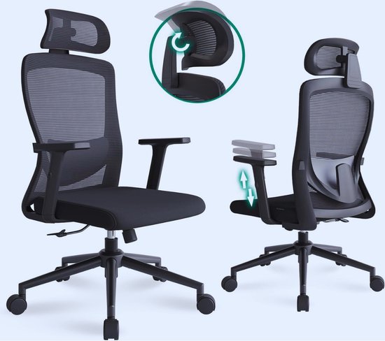 NEWTRAL Ergonomische bureaustoel met voetsteun, automatische NEWTRAL Ergonomische bureaustoel met voetsteun, automatische