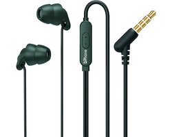 DrPhone SilencePro - Comfortabele 3.5mm Jack - In-Ear Oordoppen met Passieve Ruisonderdrukking en Kristalhelder Geluid - Groen
