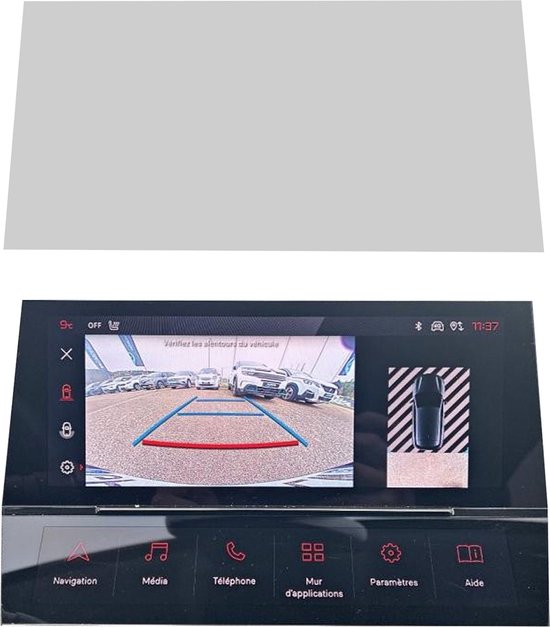 Protection d'écran - Protection d'écran pour Peugeot 308 - Mat anti-traces de doigts - Auto-réparatrice - Découpe de précision - Fabriquée aux Nederland