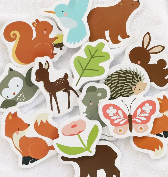 A Little Lovely Company - Foam Badspeelgoed - Bosvriendjes van Merkloos — afbeelding 3