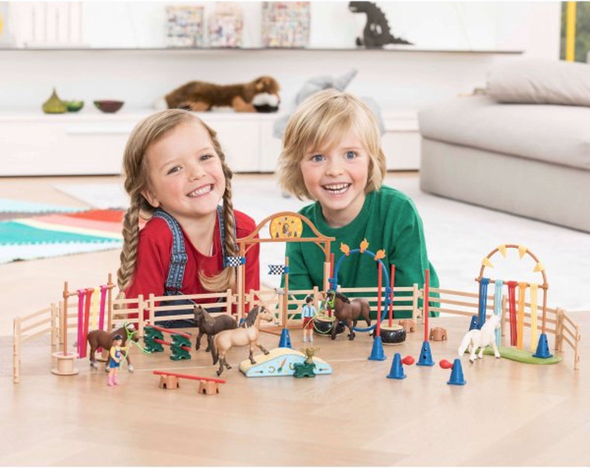 schleich FARM WORLD Speelfigurenset - Paarden Trainingskamp - Kinderspeelgoed voor Jongens en Meisjes - 3 tot 8 jaar - 41 Onderdelen - 42481 — afbeelding 10