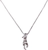 OZ Jewels Roségoud Gekleurde Zilveren Ketting- En Oorbellen Set Met Markiezindroom Design Accessoires Liefdessieraden Liefdesketting Love Ketting Love Oorbellen Damesketting Dames Oorbellen Valentijnsdag Cadeau Moederdag