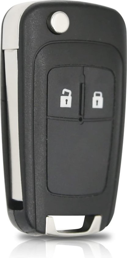 Auto Klapsleutel - Sleutel Behuizing 2 Knoppen - Autosleutelbehuizing - Sleutelbehuizing - Geschikt Voor Opel En Chevrolet