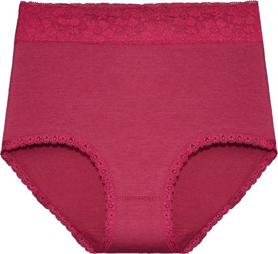 Gaubert 5-pak kanten dames taille slips - Kanten dames onderbroeken multipack katoen - Dames ondergoed - L