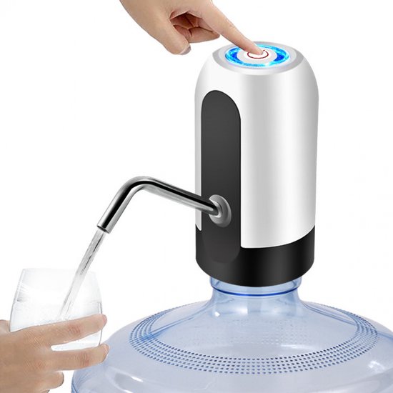 Distributeur d'eau - Distributeur d'eau automatique - Simplicité - Pompe à Water - Rechargeable par USB - Distributeur électrique portable - Pour la maison, le bureau, l'extérieur - Versement Water facile et efficace
