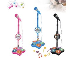 Kinder Microfoon - Zwart - Speelgoed met geluid - Kids Star - Kleine Artiest - Verjaardagscadeau Kinderen - Kleine Zanger - Kerstcadeau - Cadeau voor Sinterklaas en Kerst - I2.3