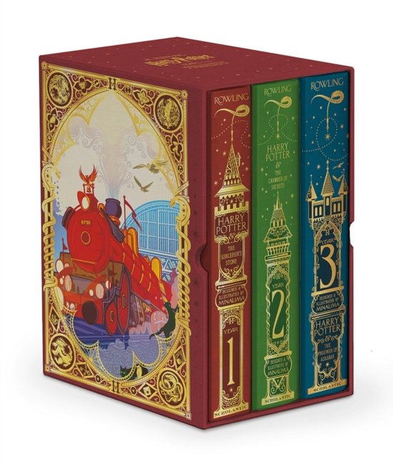 Harry Potter Books 1-3 Boxed Set (minalima Edition) (interactive Illustrated Edition)