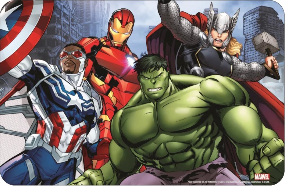Avengers team placemat 43 x 28 cm multicolor
