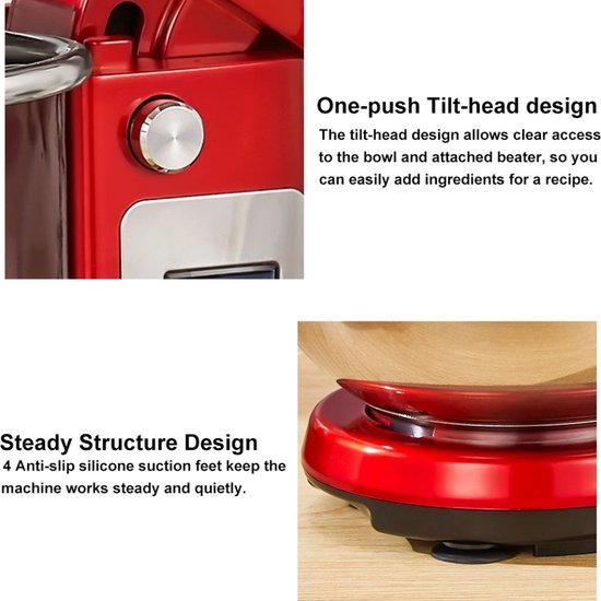 Keukenmachine - Voedsel Mixer - Blender - Stille Motor - Crème Ei Garde