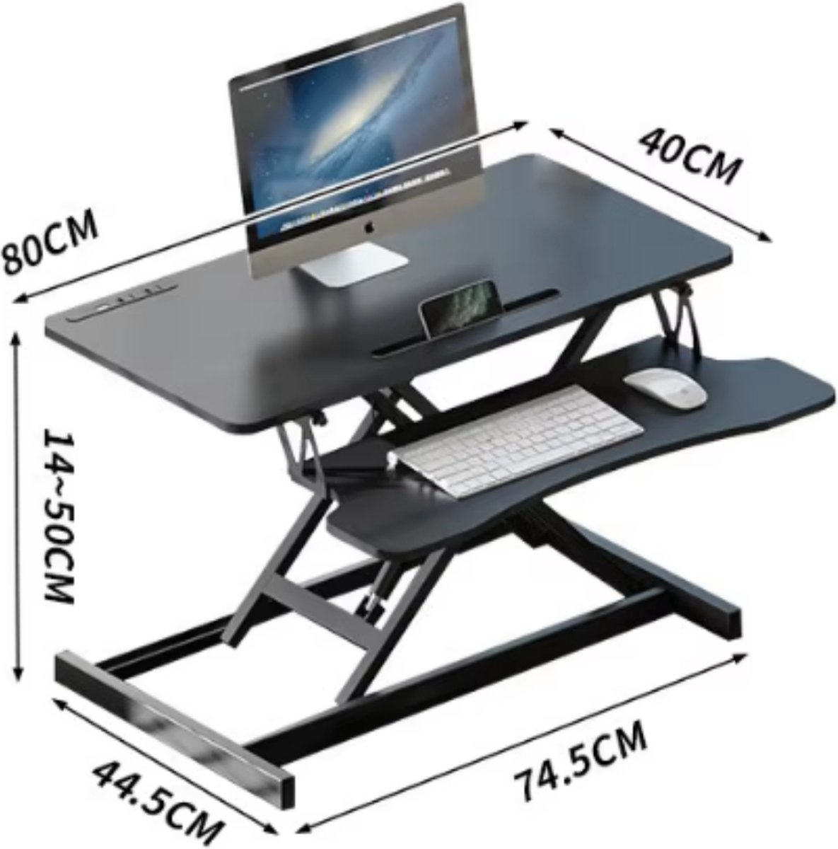 Livista Livista Gas-Spring Zit-Sta Bureau - afbeelding 3