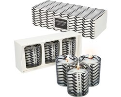Geurkaarsen in glas - Set van 3 - Sfeervolle kaarsjes Zebra